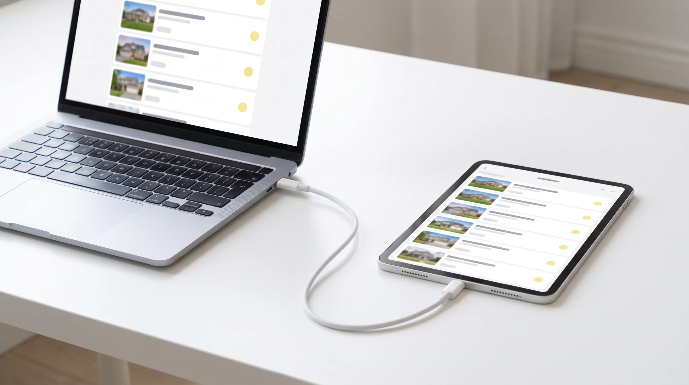 Symbolbild (KI-Bild): onOffice-Daten fließen automatisch auf die Maklerwebsite